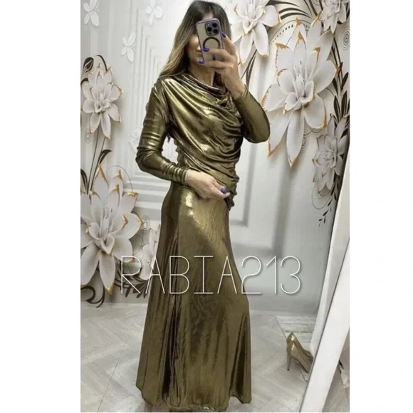 ZARA DRAPED DRESS LIMITED EDITION - Picture 6 of 14